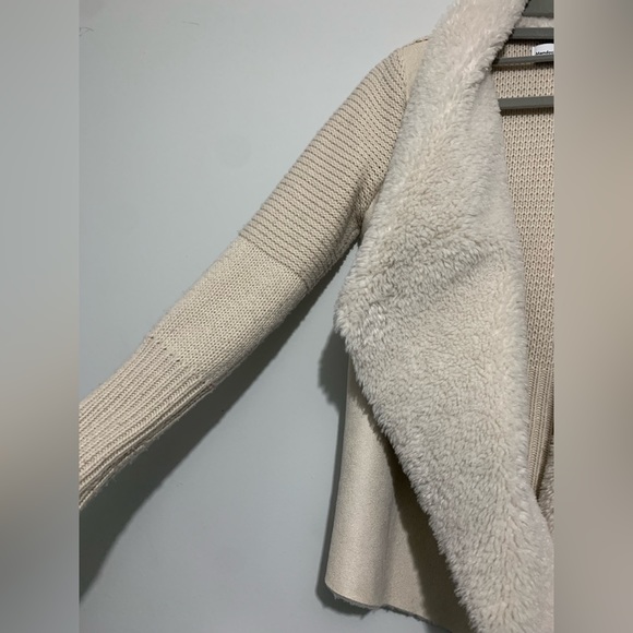 SUEDE KNIT CARDIGAN - Picture 2 of 4